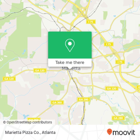 Marietta Pizza Co. map