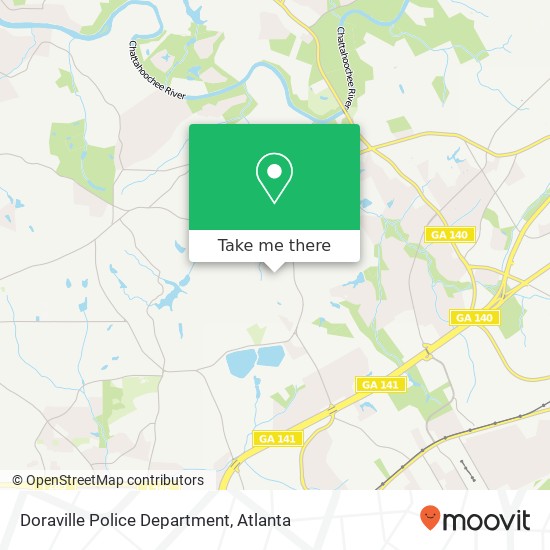 Mapa de Doraville Police Department