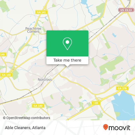 Able Cleaners map