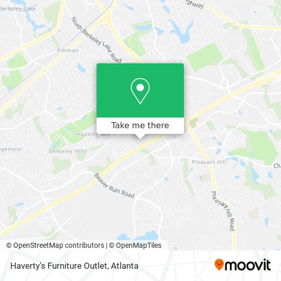 Haverty's Furniture Outlet map