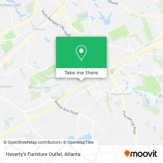 Mapa de Haverty's Furniture Outlet