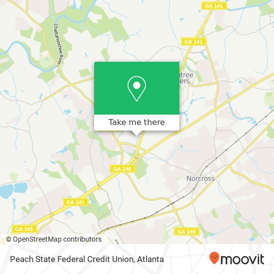 Peach State Federal Credit Union map