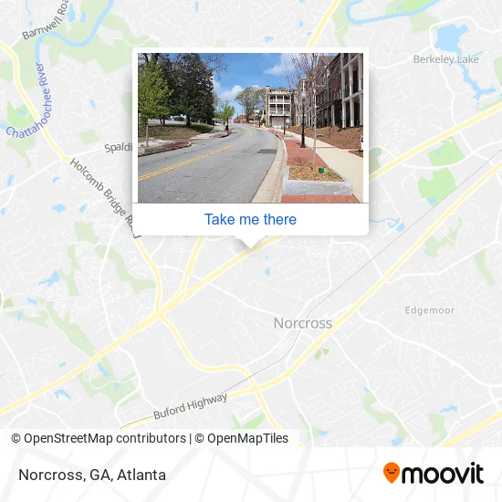 Mapa de Norcross, GA