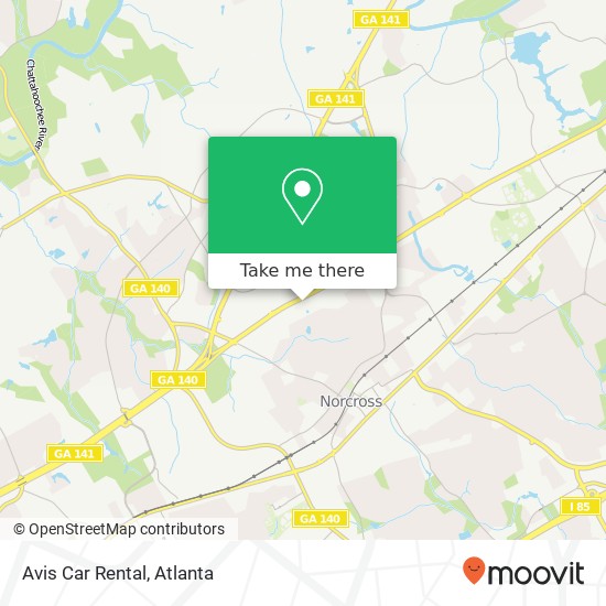 Mapa de Avis Car Rental