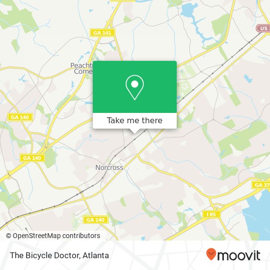 The Bicycle Doctor map