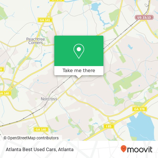 Atlanta Best Used Cars map