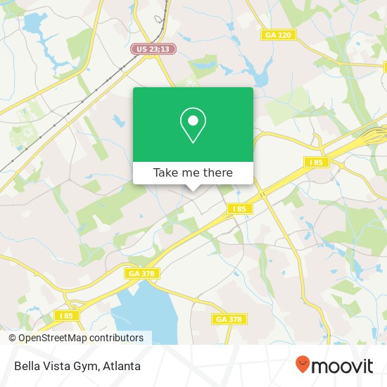 Mapa de Bella Vista Gym