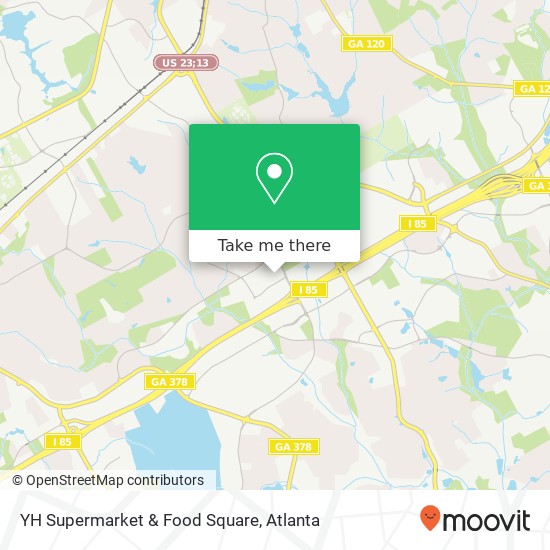 Mapa de YH Supermarket & Food Square