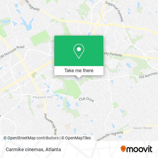 Mapa de Carmike cinemas