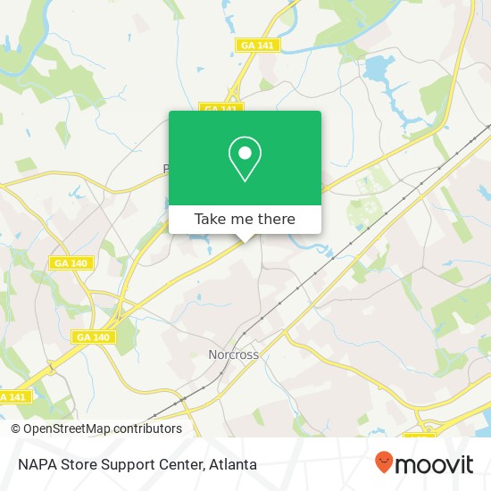 NAPA Store Support Center map