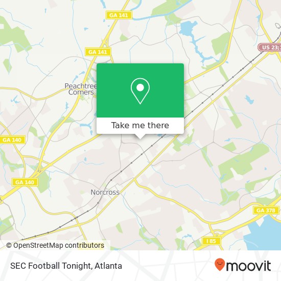 SEC Football Tonight map