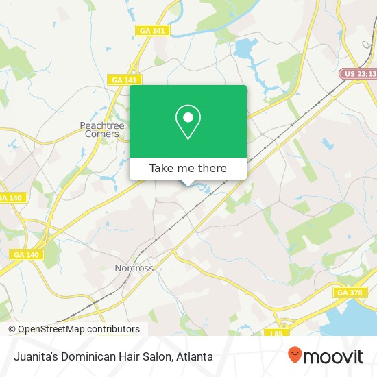 Mapa de Juanita's Dominican Hair Salon