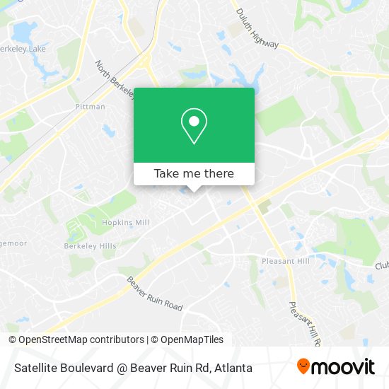 Satellite Boulevard @ Beaver Ruin Rd map