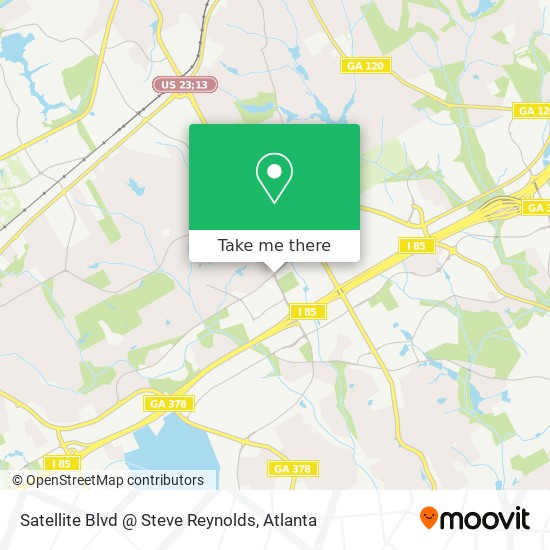 Satellite Blvd @ Steve Reynolds map