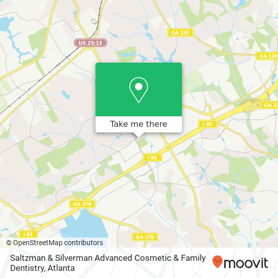 Mapa de Saltzman & Silverman Advanced Cosmetic & Family Dentistry