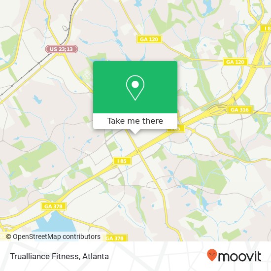 Mapa de Trualliance Fitness