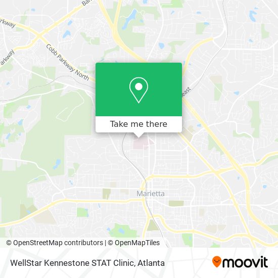 WellStar Kennestone STAT Clinic map