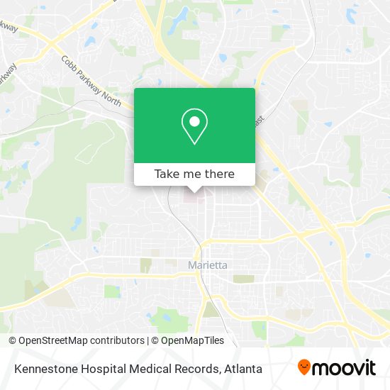 Kennestone Hospital Medical Records map