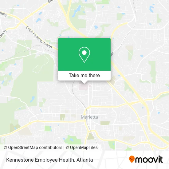 Mapa de Kennestone Employee Health