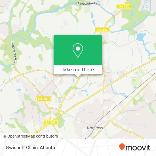 Mapa de Gwinnett Clinic