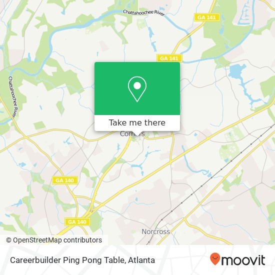 Careerbuilder Ping Pong Table map