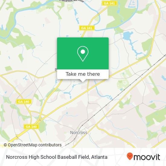 Mapa de Norcross High School Baseball Field