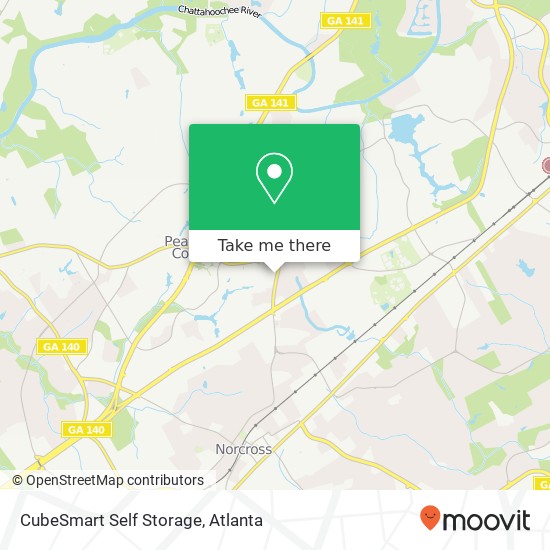 CubeSmart Self Storage map