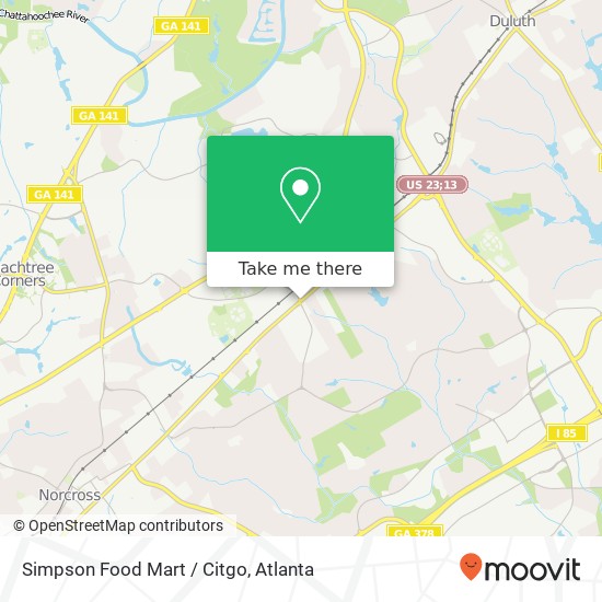 Simpson Food Mart / Citgo map