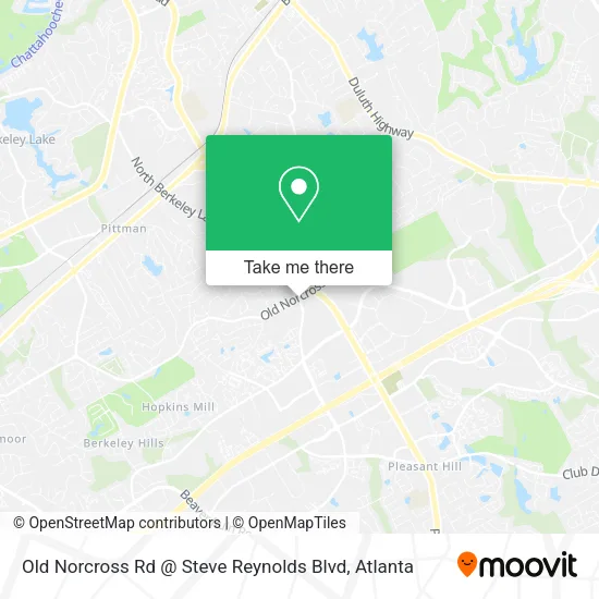 Mapa de Old Norcross Rd @ Steve Reynolds Blvd