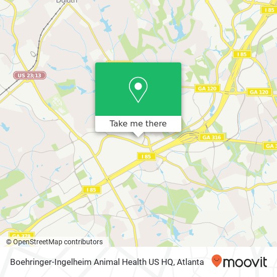 Boehringer-Ingelheim Animal Health US HQ map