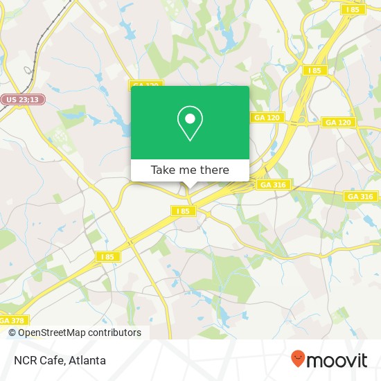 Mapa de NCR Cafe