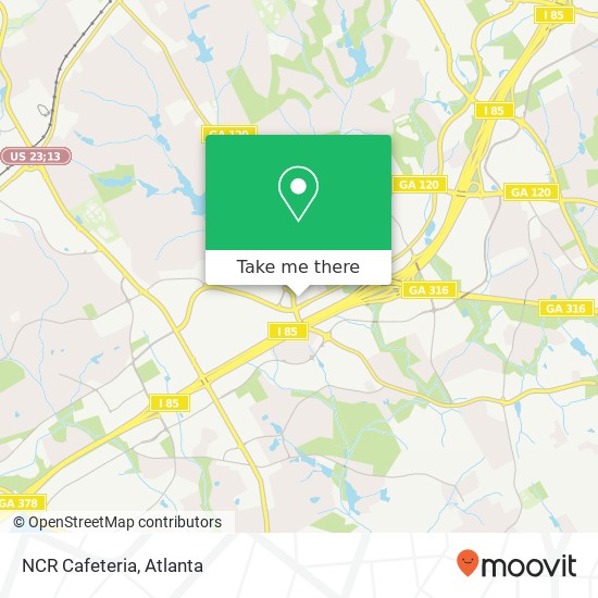 Mapa de NCR Cafeteria