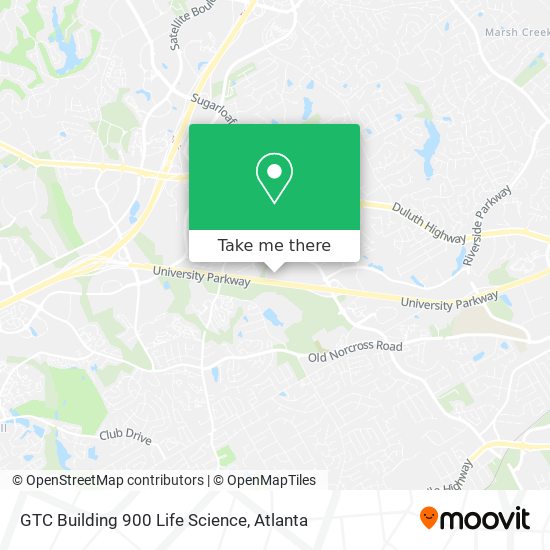 Mapa de GTC Building 900 Life Science