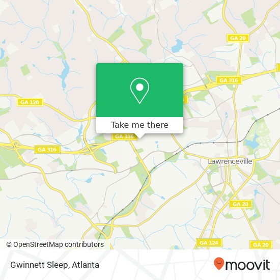 Mapa de Gwinnett Sleep