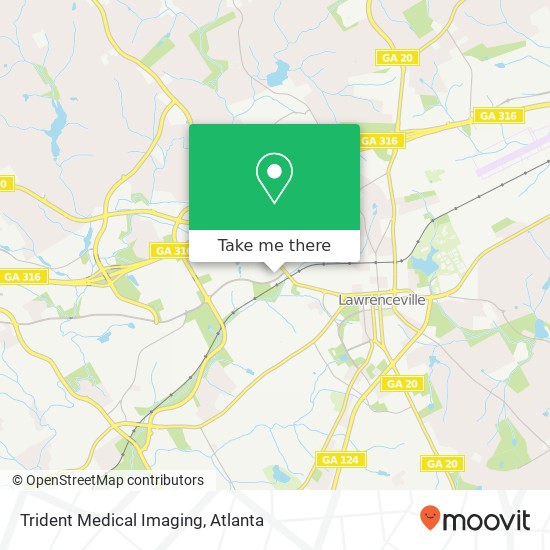 Mapa de Trident Medical Imaging