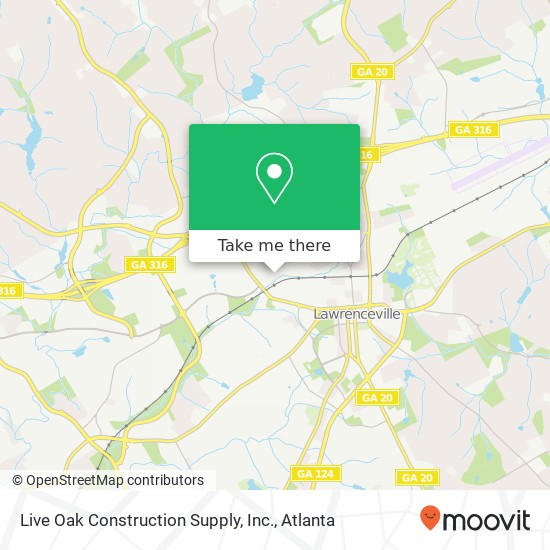 Live Oak Construction Supply, Inc. map