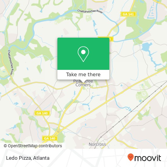 Ledo Pizza map