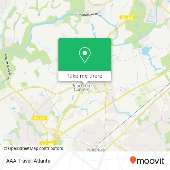 Mapa de AAA Travel