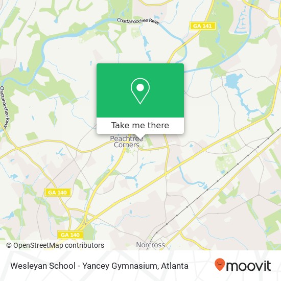 Mapa de Wesleyan School - Yancey Gymnasium