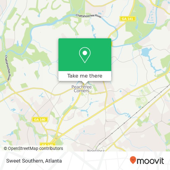 Mapa de Sweet Southern