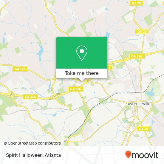 Mapa de Spirit Halloween