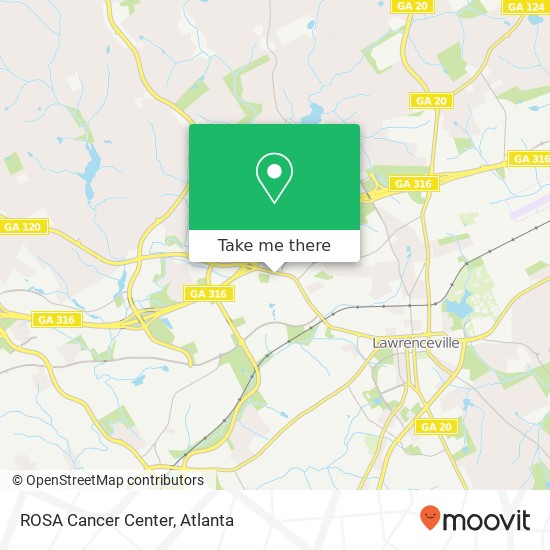 ROSA Cancer Center map