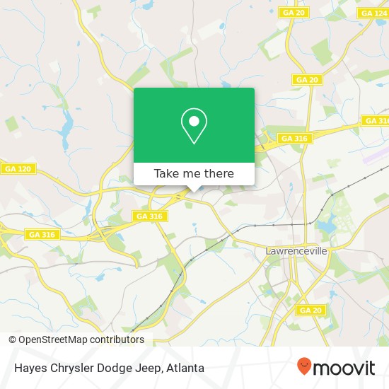 Hayes Chrysler Dodge Jeep map