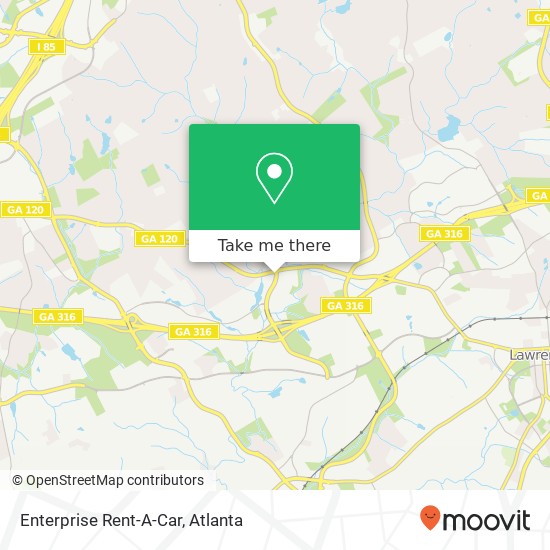 Enterprise Rent-A-Car map