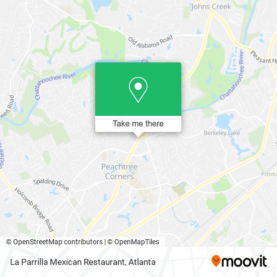 Mapa de La Parrilla Mexican Restaurant