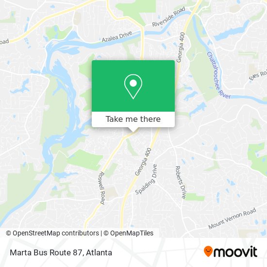 Mapa de Marta Bus Route 87