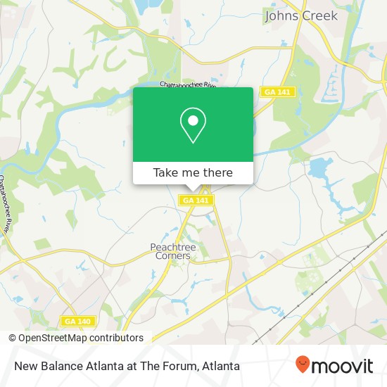 New Balance Atlanta at The Forum map