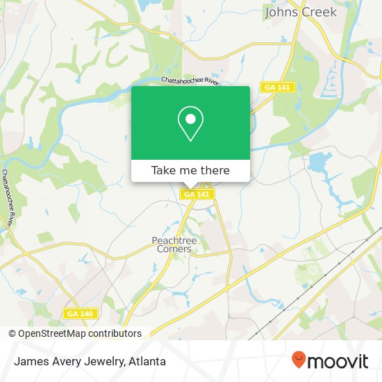 James Avery Jewelry map