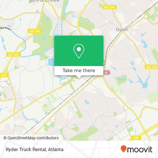 Ryder Truck Rental map