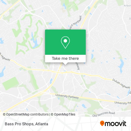 Mapa de Bass Pro Shops